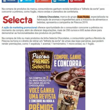 Selecta Chocolates sorteia prêmios em lojas especializadas – Promoview