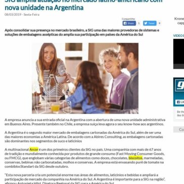 SIG amplia atuação no mercado latino-americano com nova unidade na Argentina – Guia da Embalagem