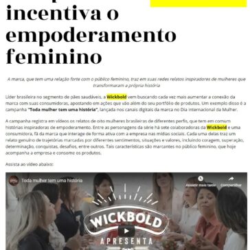 Campanha da Wickbold incentiva o empoderamento feminino –  Inteligemcia