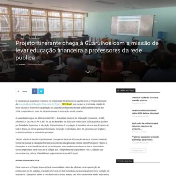 Projeto Itinerante chega à Guarulhos com a missão de levar educação financeira a professores da rede pública – Guarulhos Hoje