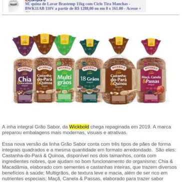 Wickbold renova embalagens da principal linha de pães – Rede Press