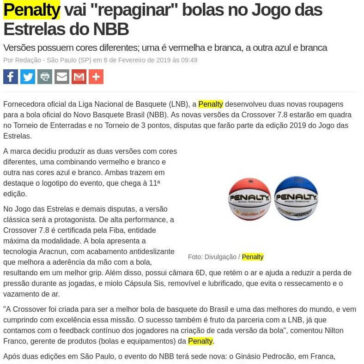 Penalty vai “repaginar” bolas no Jogo das Estrelas do NBB- Máquina do Esporte