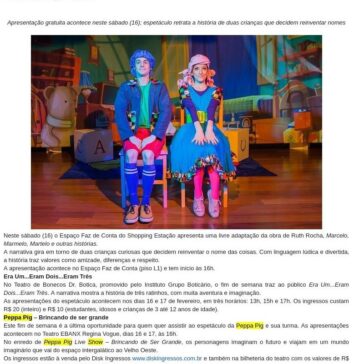 Faz de Conta apresenta Marcelo, Marmelo, Martelo e outras histórias – Curitiba em Destaque