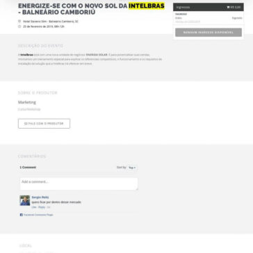 ENERGIZE-SE COM O NOVO SOL DA INTELBRAS- Sympla