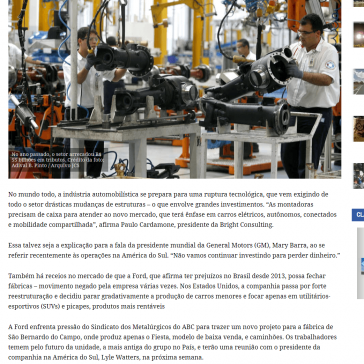 Mudanças no setor automotivo exigem aportes bilionários – Jornal Cruzeiro do Sul