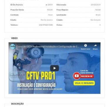 Curso de CFTV na Prática – Completo Instalação e Configuração- Axei Classificados Online
