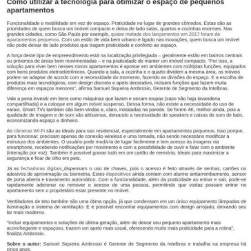 Como utilizar a tecnologia para otimizar o espaço de pequenos apartamentos- Sobre Promoção