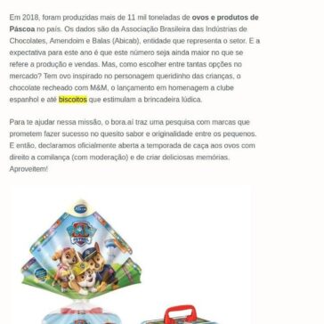 Páscoa 2019: opções de ovos de páscoa para as crianças – Bora.ai