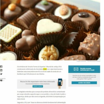 Lojas Americanas devem indenizar consumidora por bombons com larvas – Gazeta do Povo (Online)