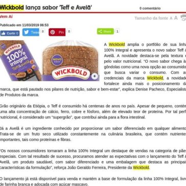 Wickbold lança sabor ‘Teff e Avelã’ – Arroz de Fyesta