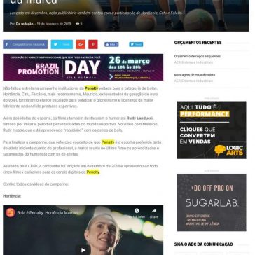 Bola é Penalty: Maurício do vôlei e Rudy Landucci encerram campanha da marca- Abc da Comunicação