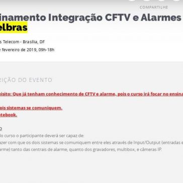Treinamento Integração CFTV e Alarmes Intelbras- Sympla