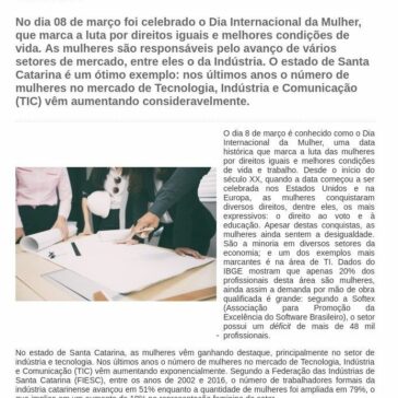 A importância das mulheres para o desenvolvimento da indústria de Santa Catarina- Gazeta de Votorantim