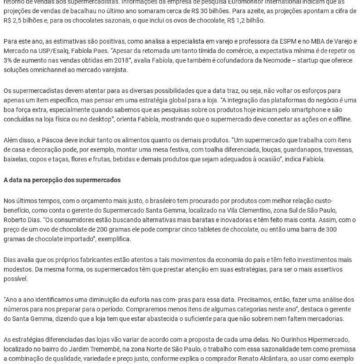 Horizonte de possibilidades – Super Varejo