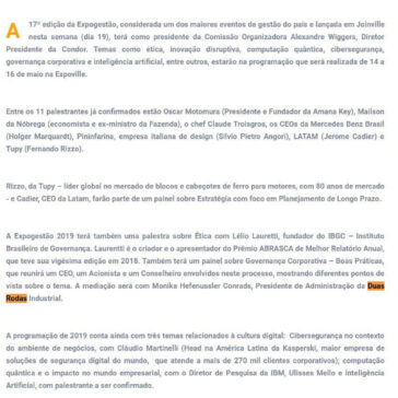 Alexandre Wiggers é o presidente da Expogestão 2019 – Clic Perfil