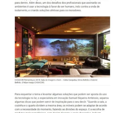 Planeta Casa: soluções para aliar tecnologia à decoração- Casa Cor