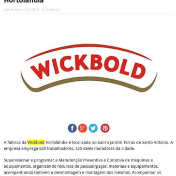Wickbold abre processo seletivo de emprego em Hortolândia – Portal Hortolândia