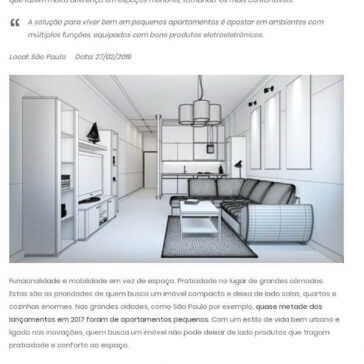 Como utilizar a tecnologia para otimizar o espaço de pequenos apartamentos Os novos imóveis, principalmente os apartamentos, em grandes cidades estão ficand- Dino