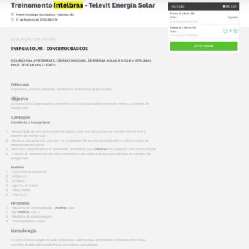 Treinamento Intelbras- Sympla