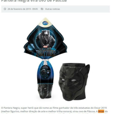 Pantera Negra vira ovo de Páscoa – EmbalagemMarca