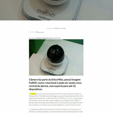 Intelbras lança câmera iC7s e novo aplicativo na Exposec 2018 -Acordo Coletivo