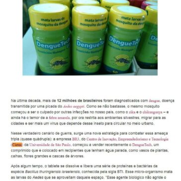 Produto que mata as larvas do Aedes aegypti é lançado no Brasil -Araraquara 24 horas