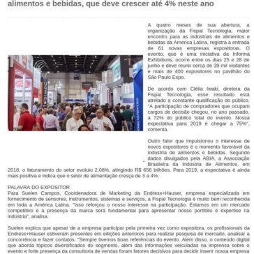 Fispal Tecnologia 2019 já conta com mais de 60 novos expositores – Gazeta de Votorantim