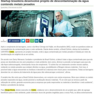 Startup brasileira desenvolve projeto de descontaminação da água contendo metais pesados-StarTupi
