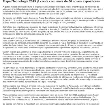 Fispal Tecnologia 2019 já conta com mais de 60 novos expositores – Sobre Promoção