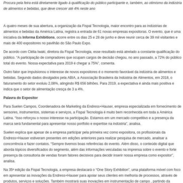 Fispal Tecnologia 2019 Já conta com Mais de 60 novos expositores – Revista Laticínios