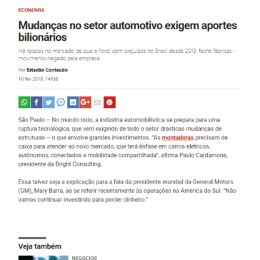 Mudanças no setor automotivo exigem aportes bilionários – Exame Online