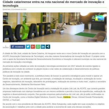 Cidade catarinense entra na rota nacional do mercado de inovação e tecnologia- StarTupi