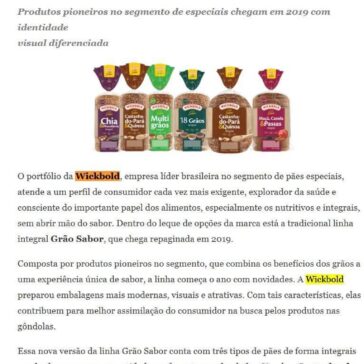 WICKBOLD RENOVA EMBALAGENS DA PRINCIPAL LINHA DE PÃES: GRÃO SABOR – Alice Varajão