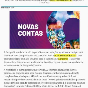 Novas contas entram para portfólio da unidade de design da e21 – Coletiva.Net