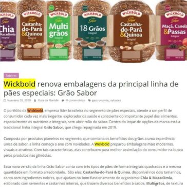 Wickbold renova embalagens da principal linha de pães especiais: Grão Sabor – O Guia da Mamãe