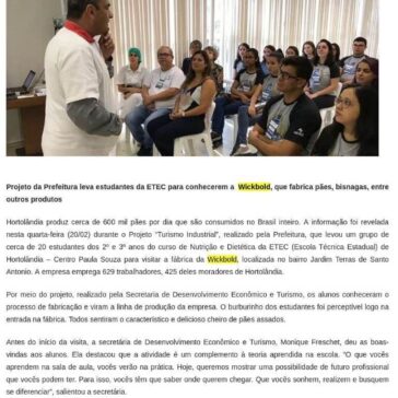 Hortolândia produz pães para o Brasil inteiro – Orgulho de Hortolândia
