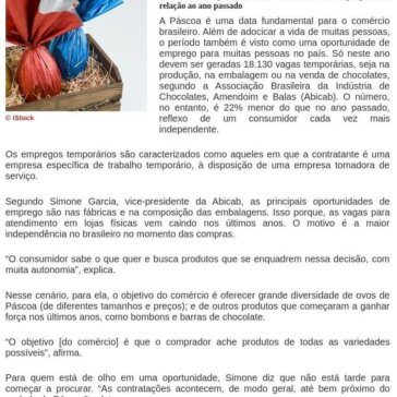 Vagas temporárias para a Páscoa diminuem neste ano – Esquenta Cidade