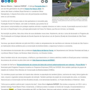 Bióloga empreendedora ganha prêmio internacional- Agência FAPESP