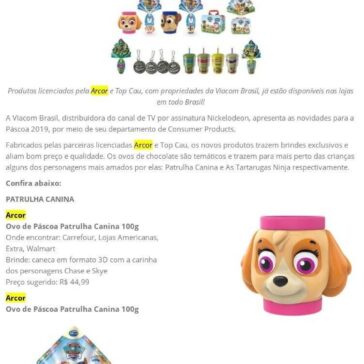 Conheça os lançamentos da Nickelodeon para Páscoa 2019 – EP Grupo