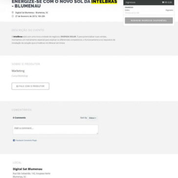 ENERGIZE-SE COM O NOVO SOL DA INTELBRAS- Sympla