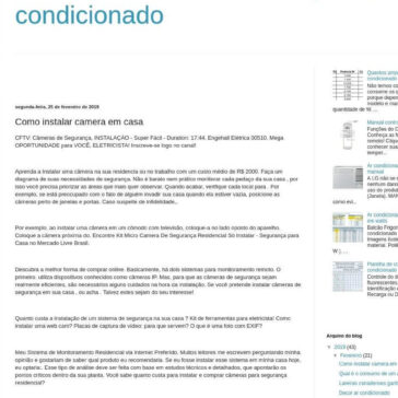 Como instalar camera em casa- Calcular Consumo de Energia Ar Condicionado