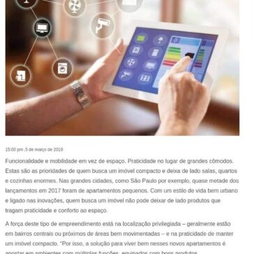 Tecnologia para otimizar os espaços residenciais- Perfil WE