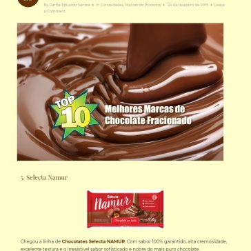 10 melhores marcas de Chocolate Fracionado – Comida Simples