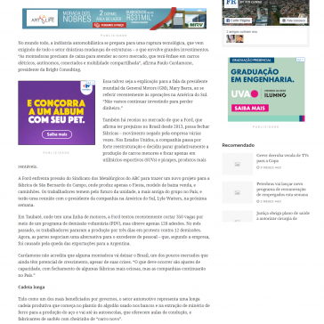 Mudanças no setor automotivo exigem aportes bilionários – Folha da Região