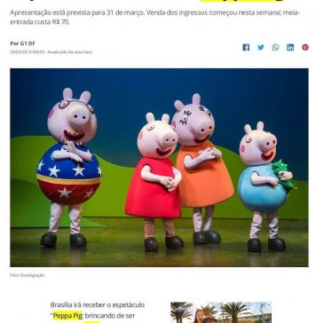 Teatro de Brasília recebe espetáculo infantil da Peppa Pig – G1 Brasil