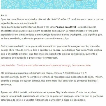 17 delícias para ter uma Páscoa saudável – com chocolate – e não sair da dieta – Urgente News