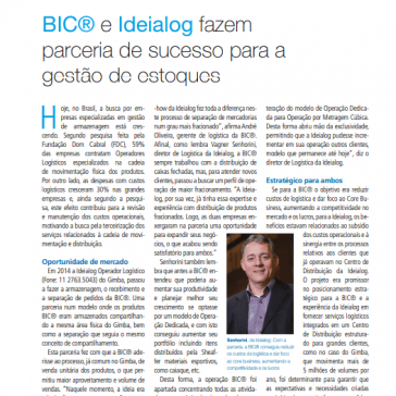 BIC® e Ideialog fazem parceria de sucesso para a gestão de estoques – Log Web Impresso