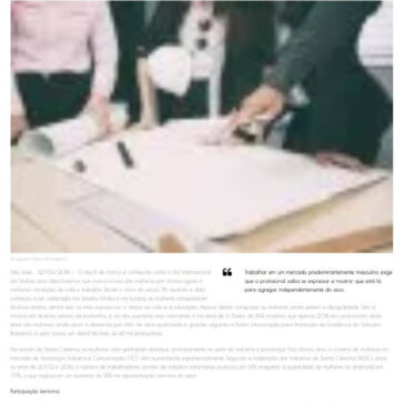 A importância das mulheres para o desenvolvimento da indústria de Santa Catarina- Luana Dias