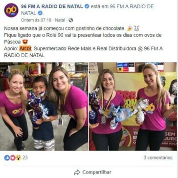 96 FM A RADIO DE NATAL – Facebook