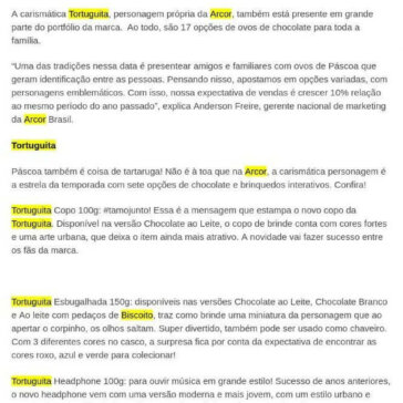 Páscoa: Arcor aposta nos personagens líderes de audiência da TV e do Cinema – Jornal do Brasil (On-line)